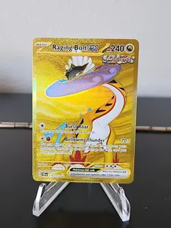 Pokemon,Raging Bolt ex, #218/162 Temporal Forces, GOLD HYPER RARE, New Pull - Image 1