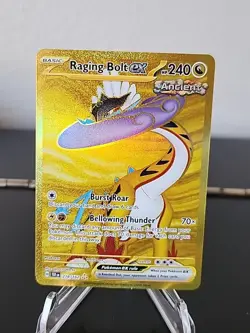 Pokemon,Raging Bolt ex, #218/162 Temporal Forces, GOLD HYPER RARE, New Pull - Image 2