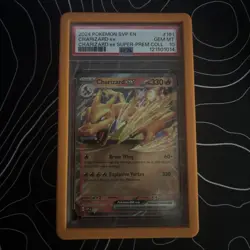 Pokemon 2024 - Charizard 161 Promo Card Psa 10 - WITH BUMPER - Image 1