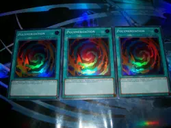 3x Polymerization 1st Edition Super Rare RA02-EN047 Yu-Gi-Oh! - Image 1