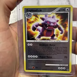 Pokemon TCG Exploud 17/106 Reverse Holo Great Encounters LP Rare Card Pokemon - Image 1
