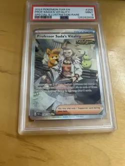 Professor Sadas Vitality Paradox Rift Pokemon TCG Card 256/182 PSA 9 - Image 1