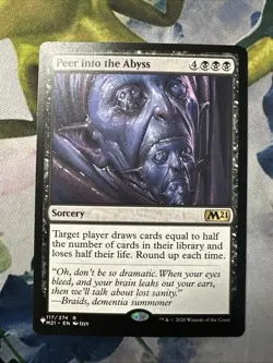 1x Peer into the Abyss- The List Reprints- NM- Mtg Magic The Gathering Card - Image 1