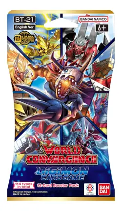 | Digimon: World Convergence (BT21) Booster Display | Trading Card Game | Age... - Image 2