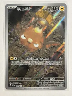 Stunfisk 202/191 - Surging Sparks Illustration Rare Holo Pokemon Card NM - Image 1