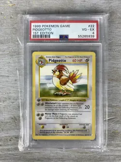 1999 1st Edition Pidgeotto Shadowless (PSA 4 VG-EX) 22/102 Pokemon Card. - Image 1