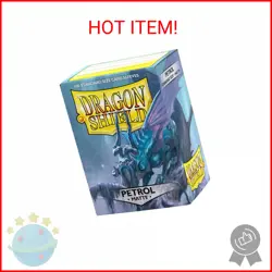 Dragon Shield Card Sleeves, Dragon Shield Brand, Matte Petrol, 100 Sleeves, Stan - Image 1