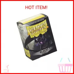 Dragon Shield Standard Size- Classic Black 100 CT - MTG card sleeves are Smooth - Image 2