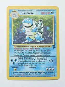 2000 Pokemon Base Set 2 Blastoise #2/130 Holo Rare | Ungraded Authentic Card - Image 1