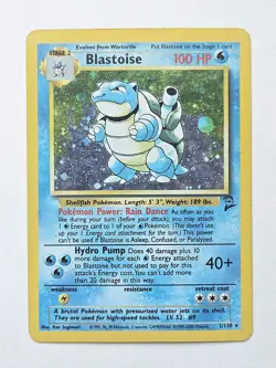 2000 Pokemon Base Set 2 Blastoise #2/130 Holo Rare | Ungraded Authentic Card - Image 4