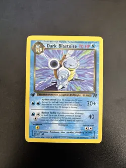 Pokemon TCG Dark Blastoise 20/82 Rare Non-Holo Card 1st Edition - Image 1