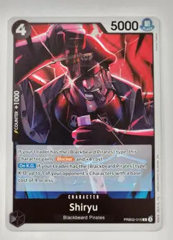 Shiryu PRB02-015 FOIL R ONE PIECE Card The Best 2 - ONE PIECE Card ENG - Image 1