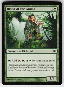 MTG Shards of Alara #128 Druid of the Anima Lightly played tcg - Image 1