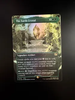 MTG Final Fantasy English The Earth Crystal Borderless 0342 Foil - Image 1