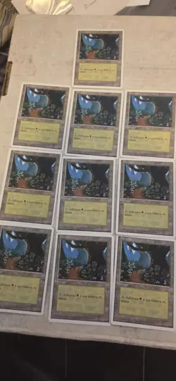 MTG Revised Italian ITA FWB Foreign White Border Basic Land Forest B Tree Left - Image 1