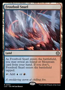 Frostboil Snarl Light Play, English Magic the Gathering MTG Commander: The Lost - Image 1