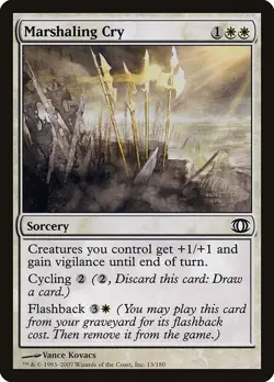 Marshaling Cry 4x FOIL FUT MTG Future Sight Common NM+ white - Image 1
