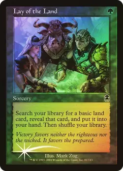 Apocalypse MTG FOIL Lay of the Land Magic - Image 1