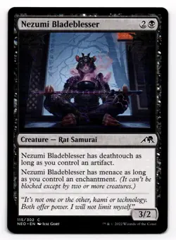 MTG Kamigawa Neon Dynasty Nezumi Bladeblesser 115/302 Magic the Gathering - Image 1