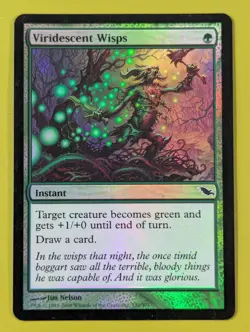 FOIL Viridescent Wisps x1 Shadowmoor 1x Magic the Gathering MTG - Image 1