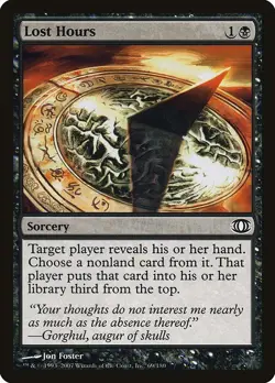 Lost Hours 4x FOIL FUT MTG Future Sight Common NM+ black - Image 1