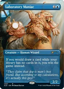 MTG English Laboratory Maniac (Borderless) NM Foil Secret Lair - Image 1