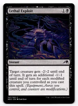 Lethal Exploit - NM MTG NEO - Kamigawa: Neon Dynasty 107/302 - Image 1