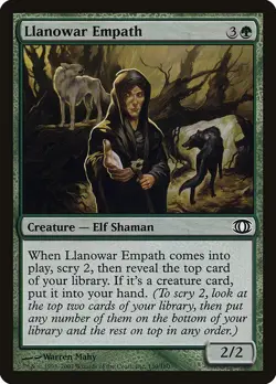 Llanowar Empath 4x FOIL FUT MTG Future Sight Common NM+ green - Image 1