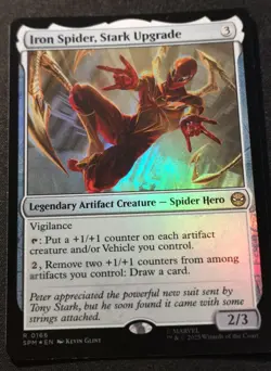 Iron Spider, Stark Upgrade - Foil - SPM - MTG - EN - NM - 0166 - Image 1