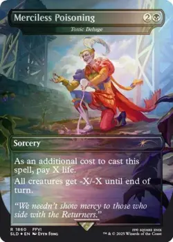 MTG English Merciless Poisoning - Toxic Deluge (Rainbow Foil) NM Foil - Image 1