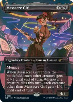 MTG English Massacre Girl NM Foil Secret Lair - Image 1