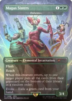MTG English Magus Sisters - Endurance (Rainbow Foil) NM Foil Secret Lair - Image 1