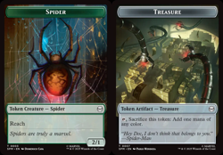 1x Spider (3) // Treasure (7) Token - Foil MTG Marvel's Spider-Man NM Magic Foil - Image 1