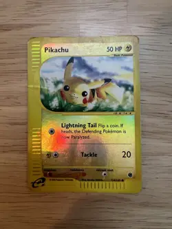 Pokemon Pikachu 124/165 Expedition Base Set Reverse Holo HP - See description - Image 1