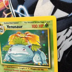 Venusaur 15/102 Holo Rare Base Set 1999 Pokemon Card WOTC NM - Image 3