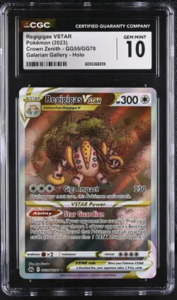 REGIGIGAS VSTAR Crown Zenith Holo Trainer Gallery #GG55 CGC 10 Pokemon - Image 1