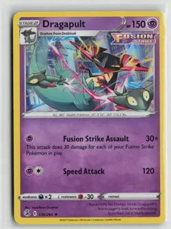 Pokemon TCG Fusion Strike Dragapult x1 NM Holo 130 - Image 1