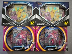 Pokemon - 2x Pikachu V Box & 2x Hoopa V Box - NEW AND SEALED - Image 1