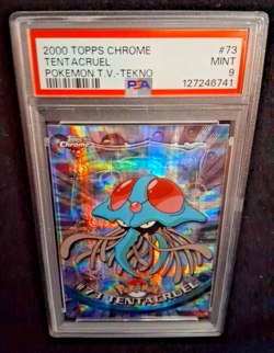 Freshly Graded 2000 TOPPS POKEMON CHROME TEKNO #73 TENTACRUEL🔥 PSA 9🔥 (POP 8)! - Image 1