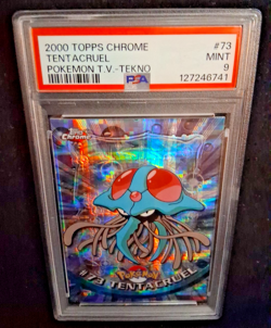 Freshly Graded 2000 TOPPS POKEMON CHROME TEKNO #73 TENTACRUEL🔥 PSA 9🔥 (POP 8)! - Image 2