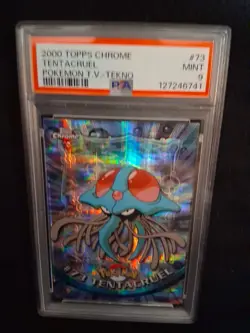 Freshly Graded 2000 TOPPS POKEMON CHROME TEKNO #73 TENTACRUEL🔥 PSA 9🔥 (POP 8)! - Image 3
