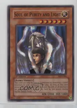 Soul of Purity and Light 1st Ed. YuGiOh Labyrinth Nightmare #LON-066 2003 - Image 1