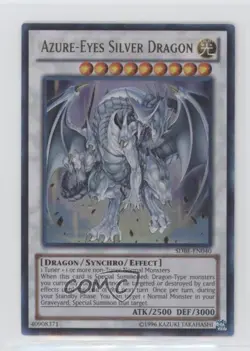 Azure-Eyes Silver Dragon Unlimited YuGiOh Saga of Blue Eyes White Structure Deck - Image 1