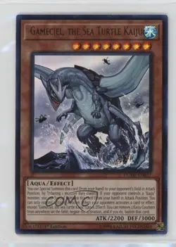 Gameciel the Sea Turtle Kaiju 1st Ed. YuGiOh Duel Devastator #DUDE-EN037 - Image 1