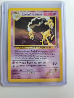 Pokemon Alakazam Sabrina's 16/132 Holographic Rare Gym Challenge TCG Card - Image 1