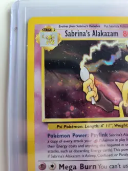 Pokemon Alakazam Sabrina's 16/132 Holographic Rare Gym Challenge TCG Card - Image 2