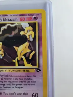 Pokemon Alakazam Sabrina's 16/132 Holographic Rare Gym Challenge TCG Card - Image 3