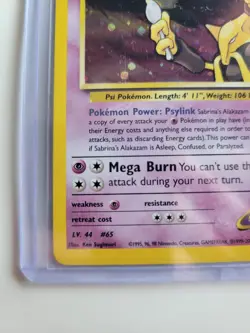 Pokemon Alakazam Sabrina's 16/132 Holographic Rare Gym Challenge TCG Card - Image 5