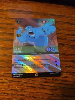 Disney Lorcana Genie Enchanted On the Job Holo Card 209/204 the First Chapter - Image 1