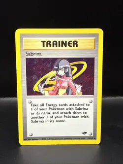 Pokemon TCG WOTC Sabrina Trainer Gym Challenge Holo Card 20/132 - Image 1